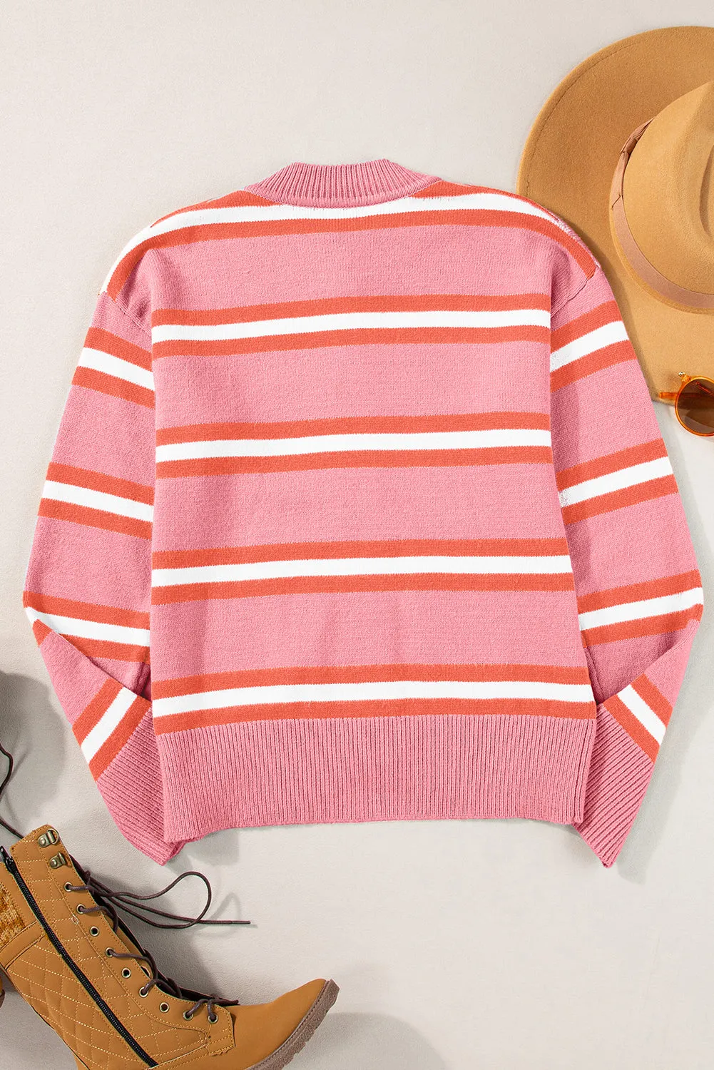 KaleaBoutique Drop Shoulder Buttons Cardigan Sweater