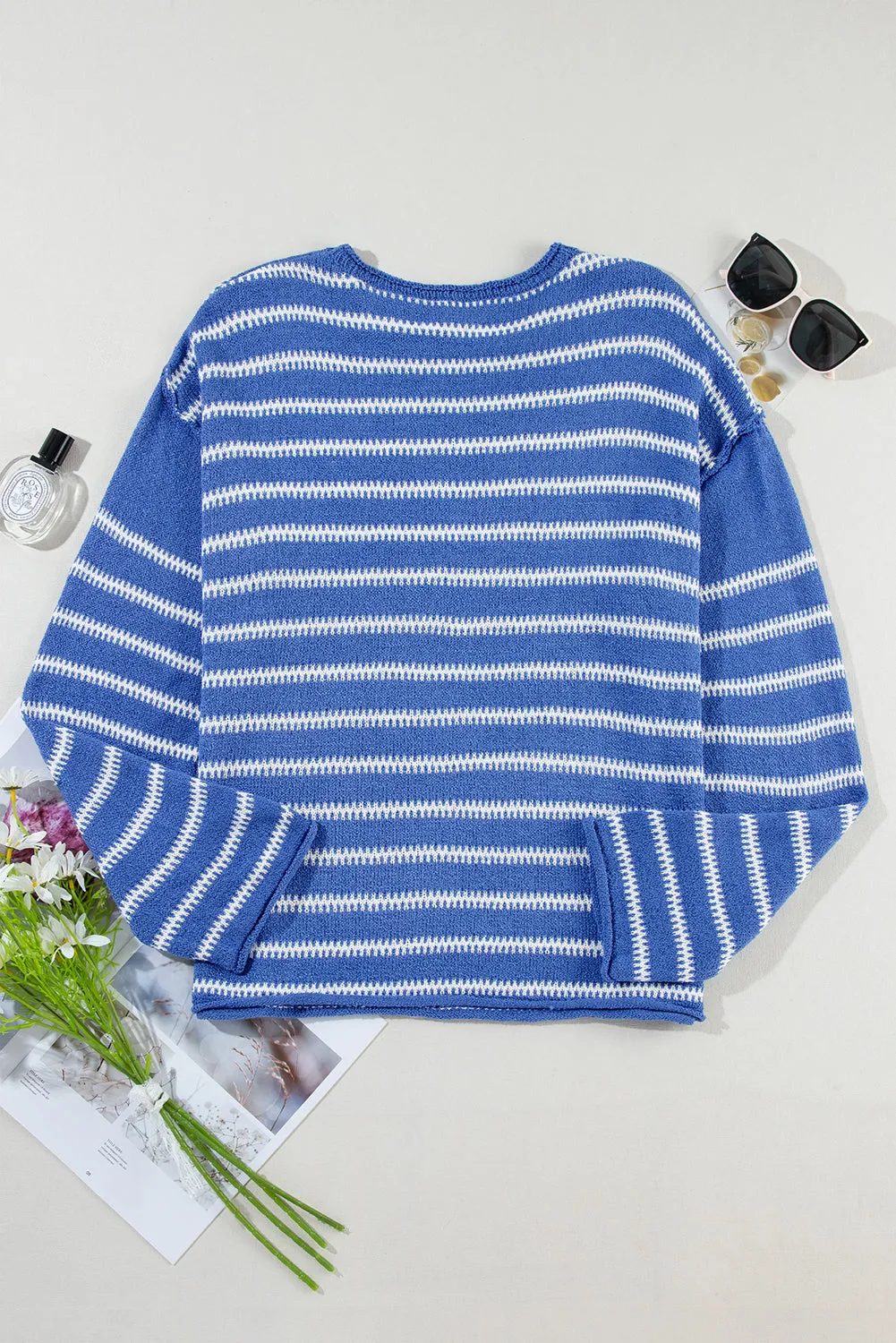 KaleaBoutique Drop Shoulder Casual Sweater