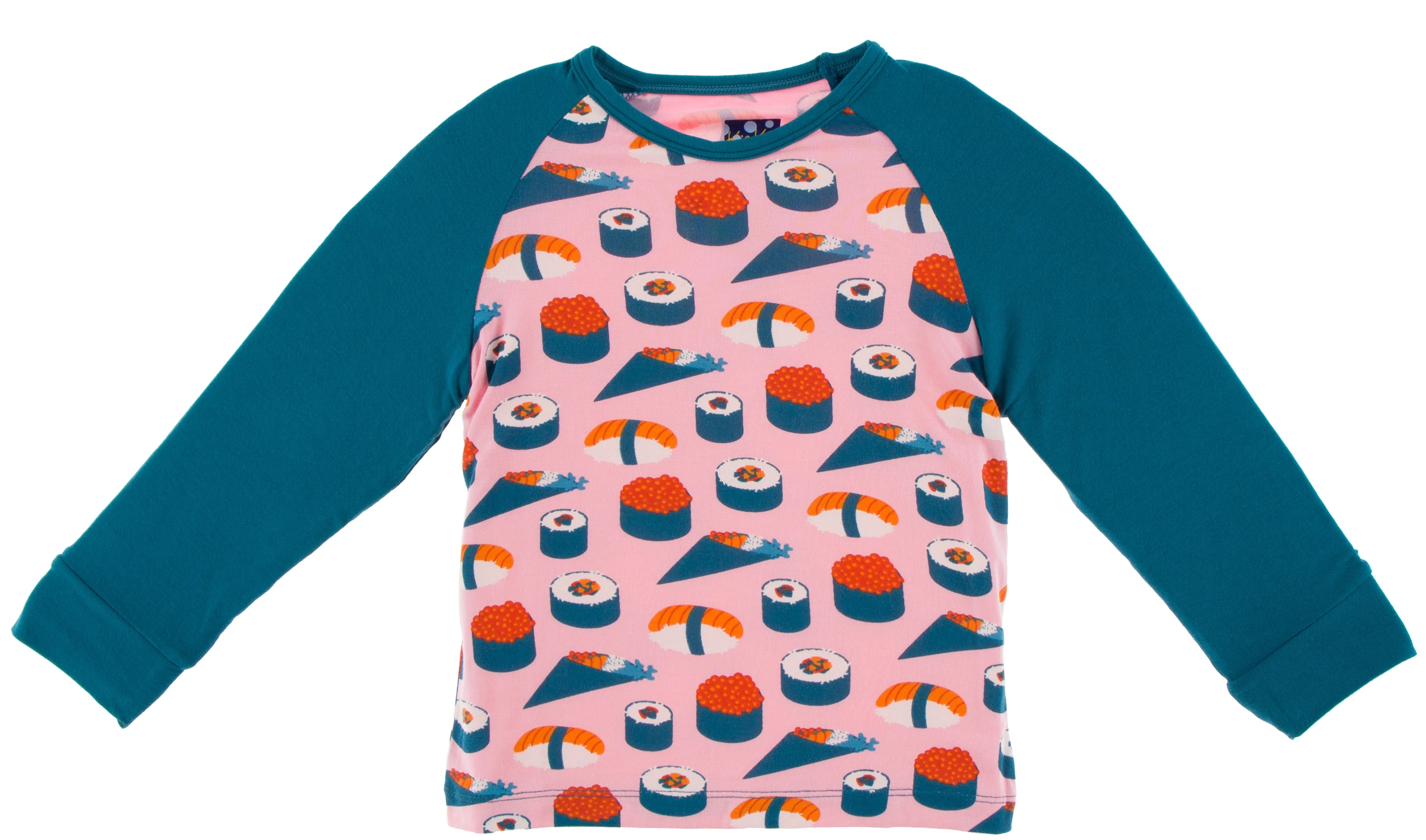 KicKee Pants Lotus Sushi Fitted Raglan Tee