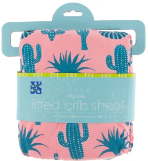 KicKee Pants Strawberry Cactus Fitted Crib Sheet