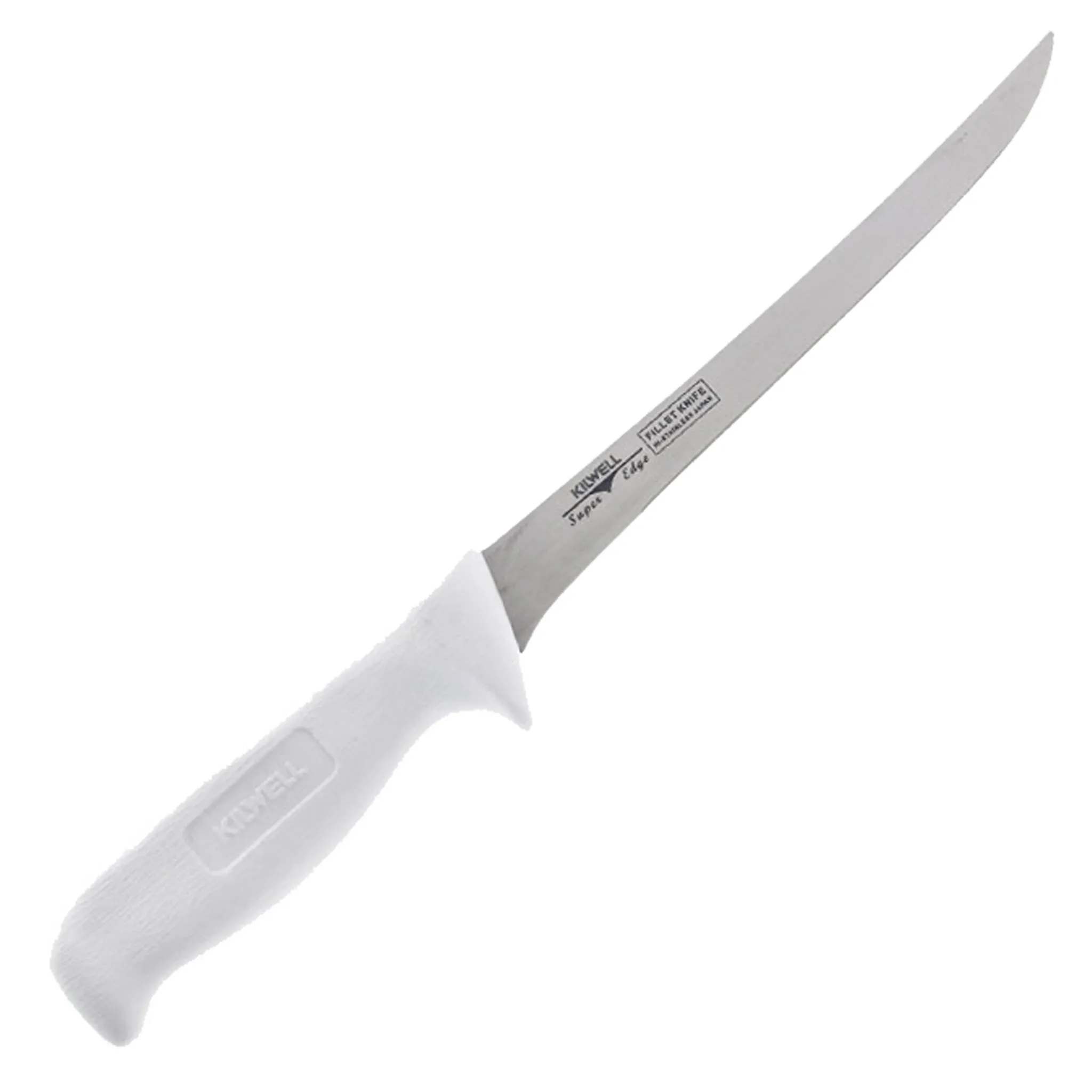Kilwell Whitelux Filleting Knife and Sheath with 200mm Flexi Blade