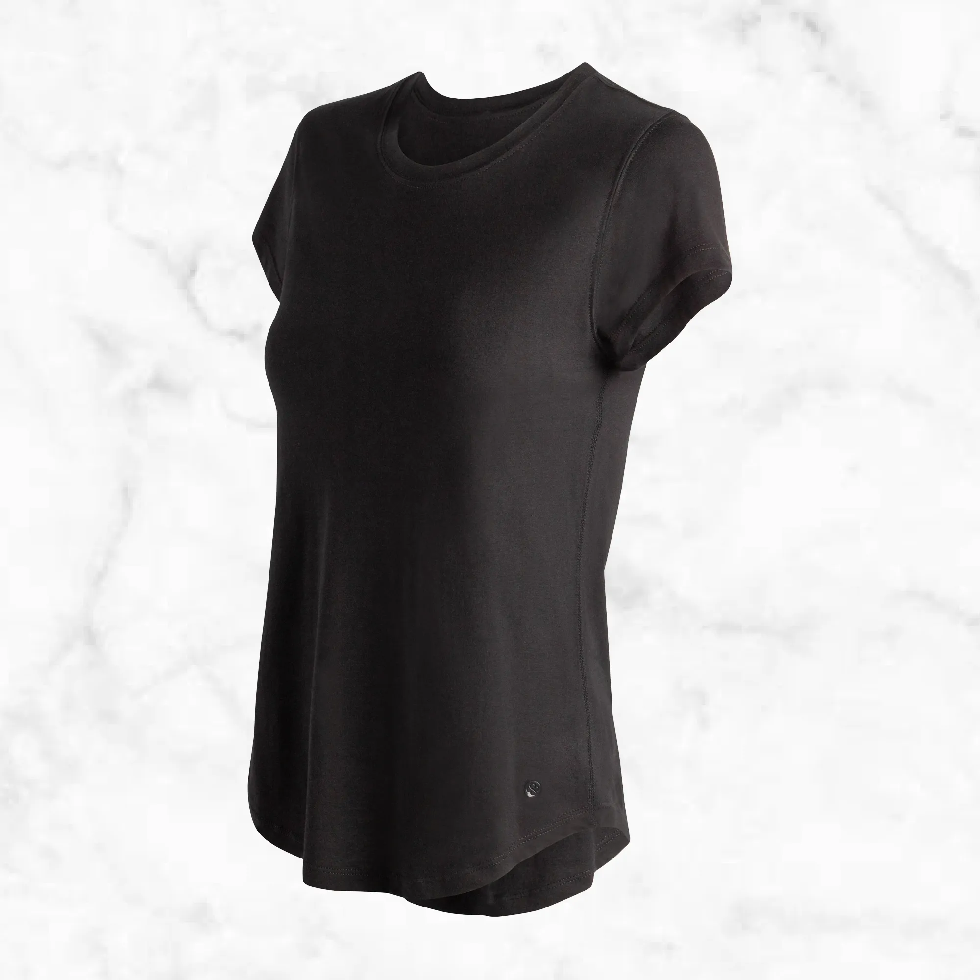 Ladies Short Sleeve Jersey Crew Neck