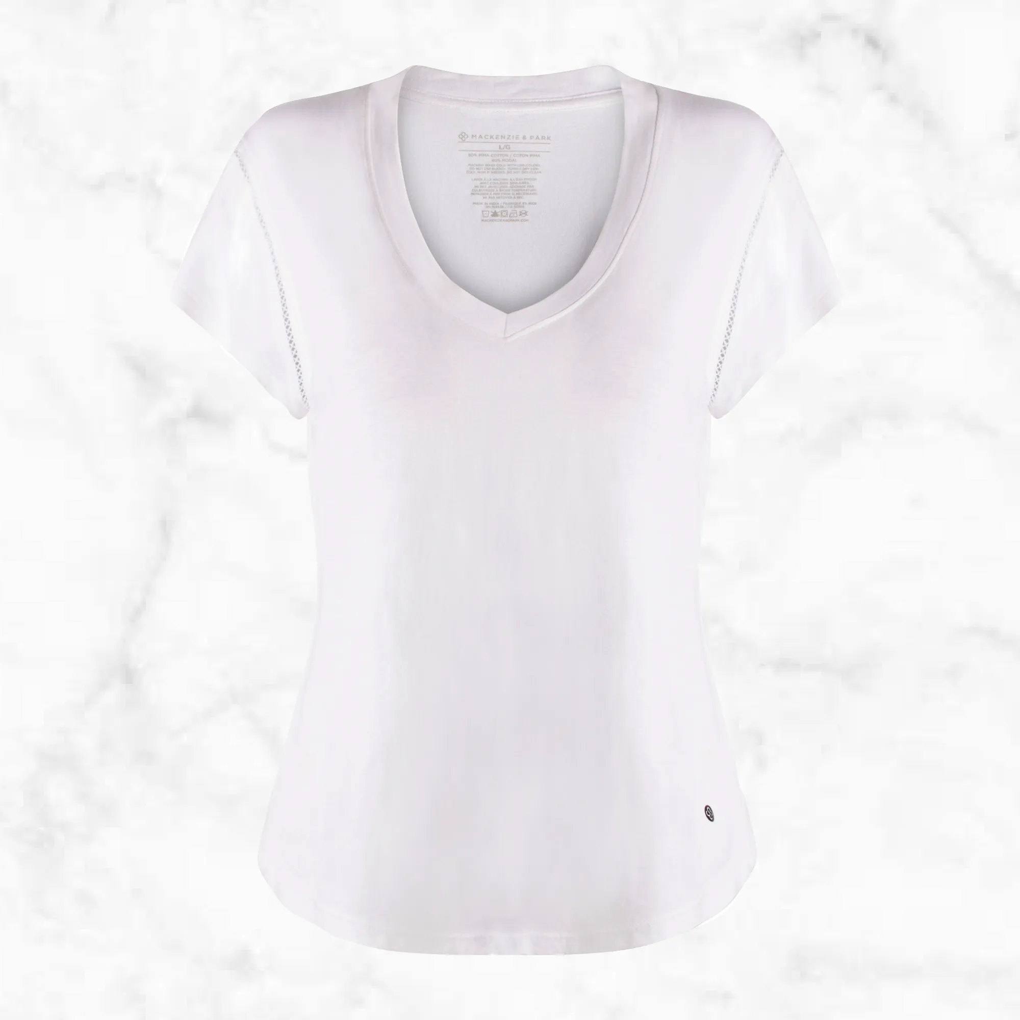 Ladies Short Sleeve Jersey V-Neck