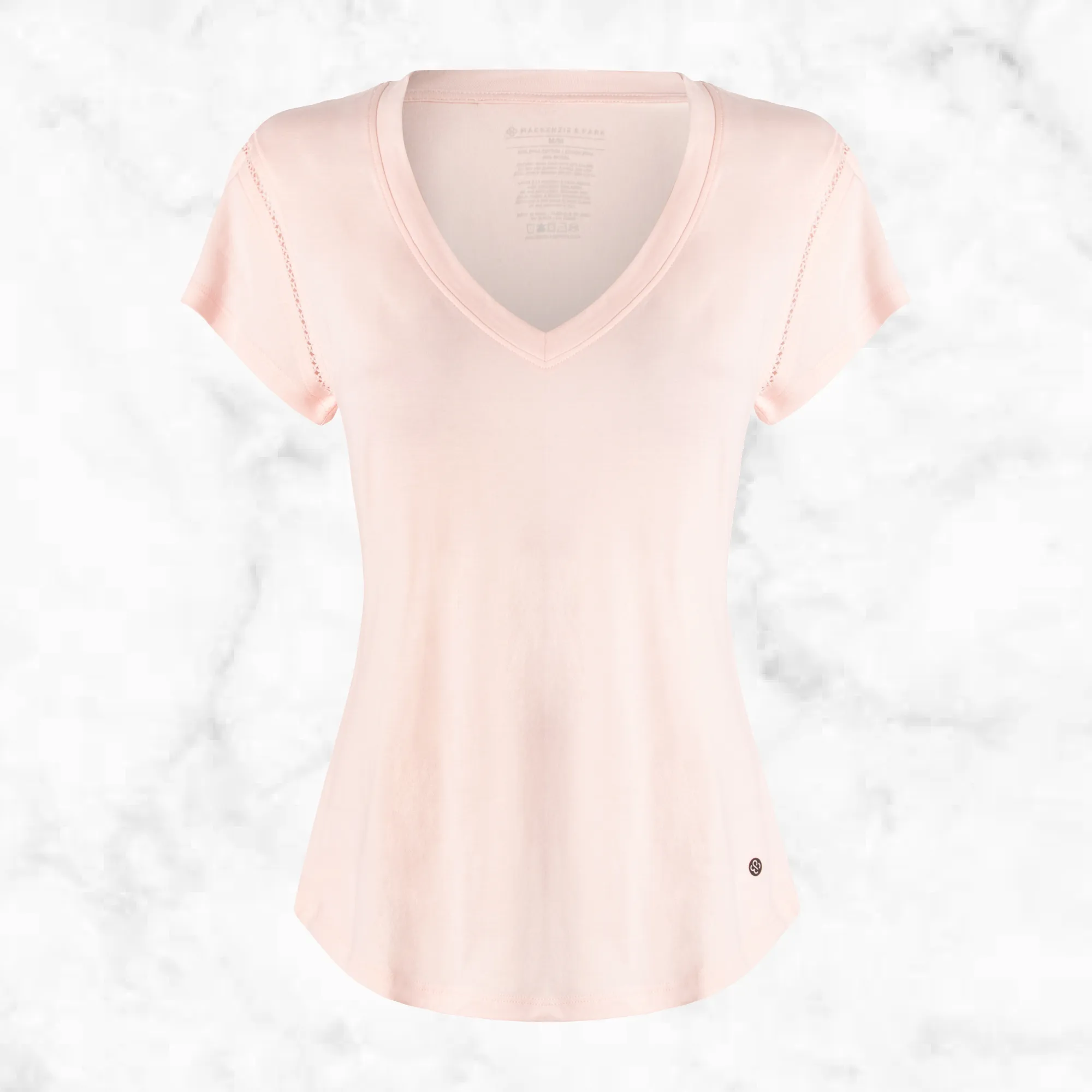 Ladies Short Sleeve Jersey V-Neck
