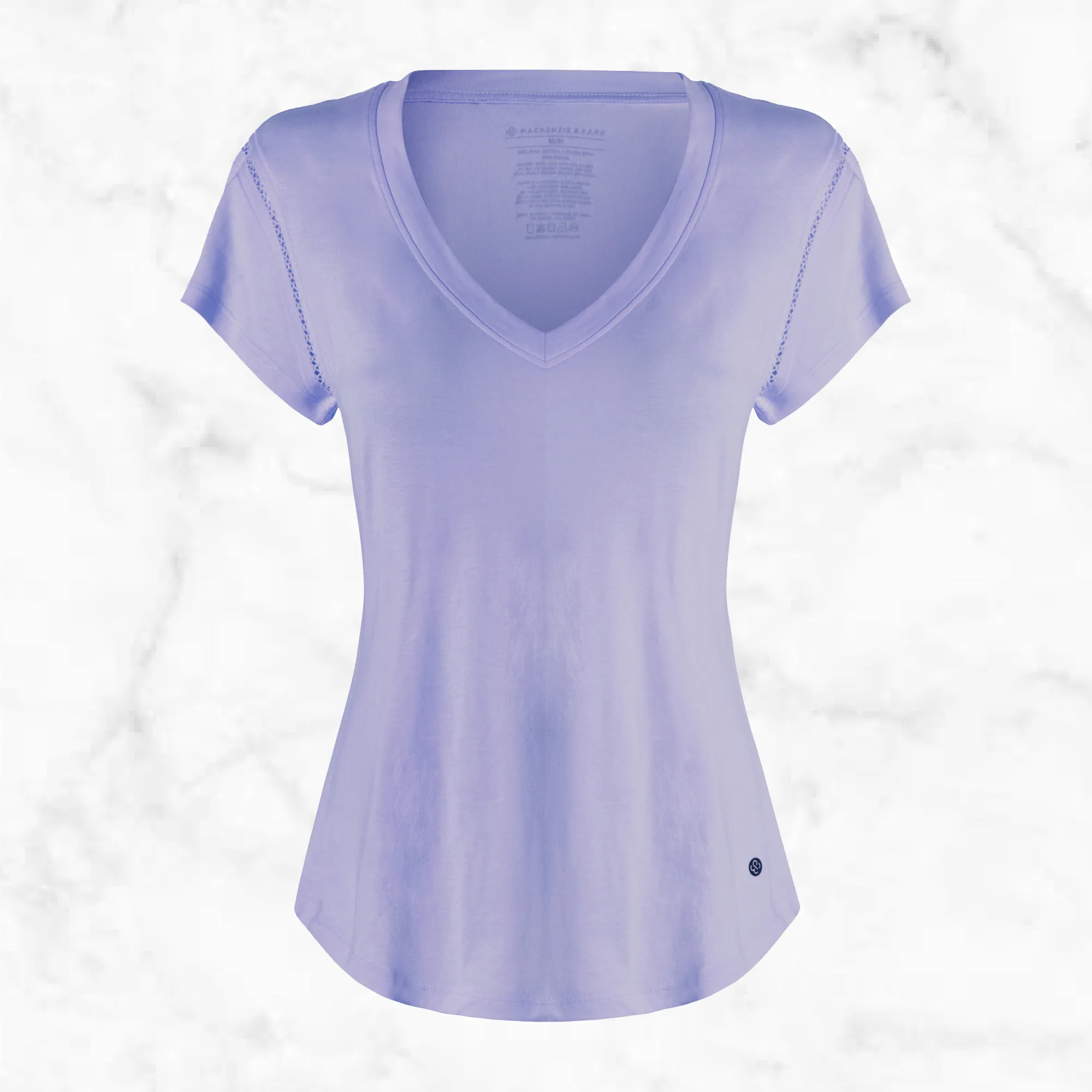 Ladies Short Sleeve Jersey V-Neck