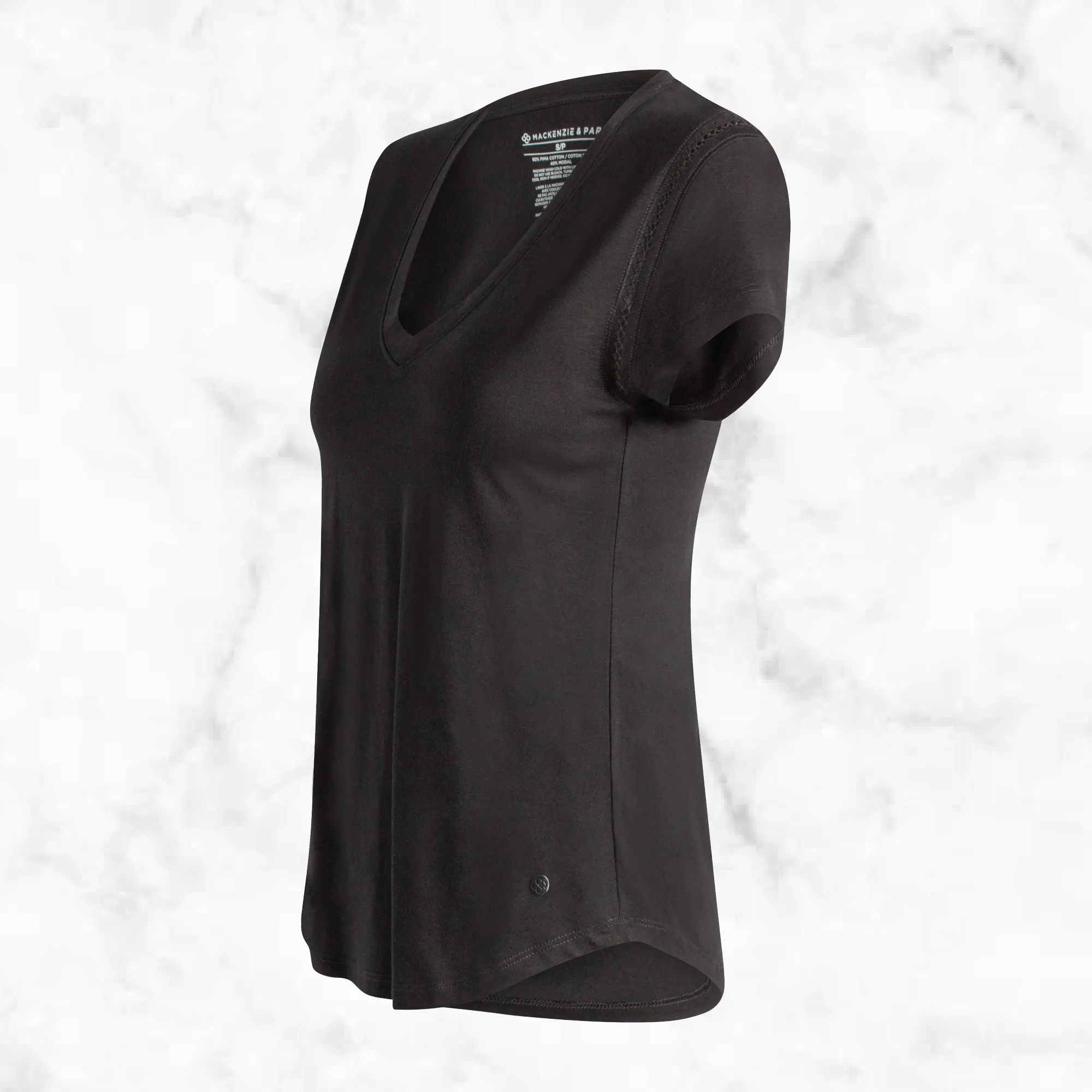 Ladies Short Sleeve Jersey V-Neck