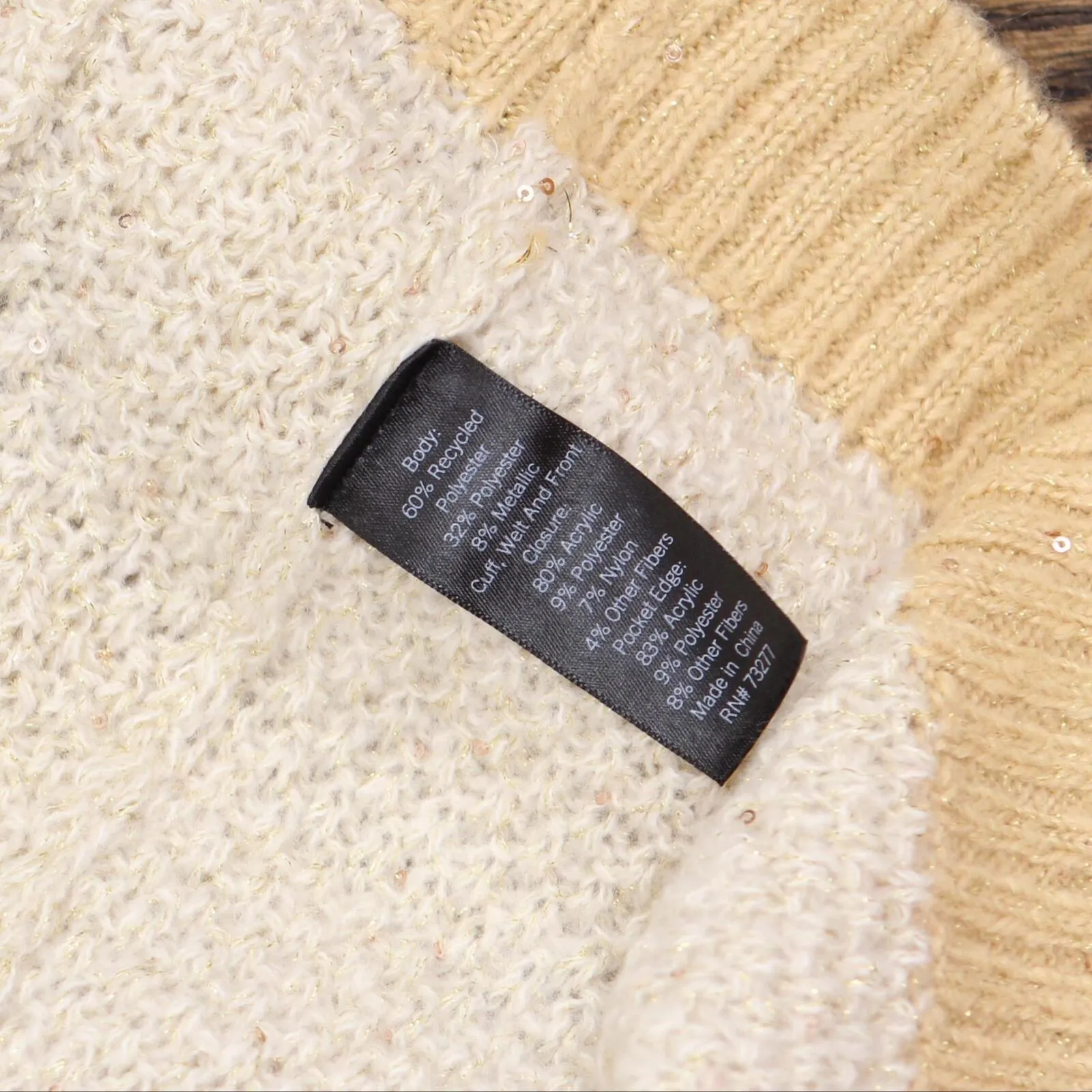 Lc Lauren Conrad Women's Metallic Cardigan Sweater WL23S032RS