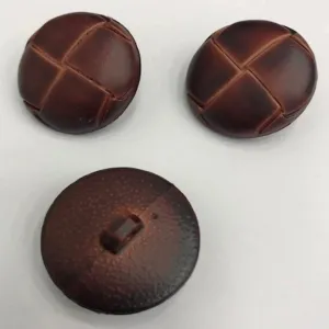Leather Look Shank Football Buttons - Cardigans, Jackets