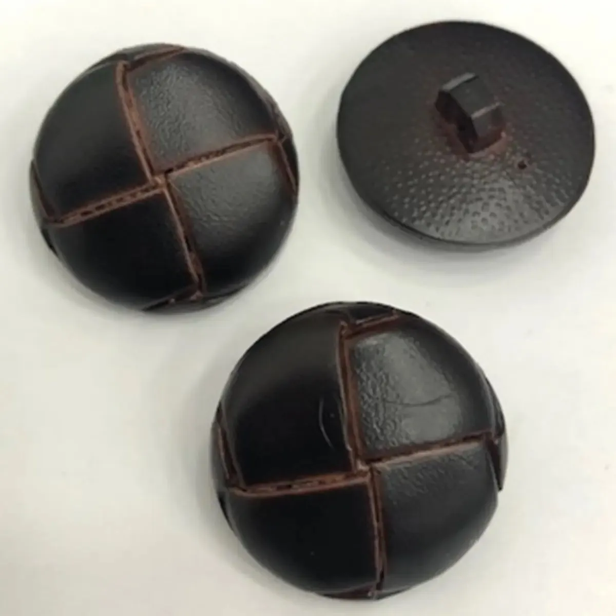 Leather Look Shank Football Buttons - Cardigans, Jackets