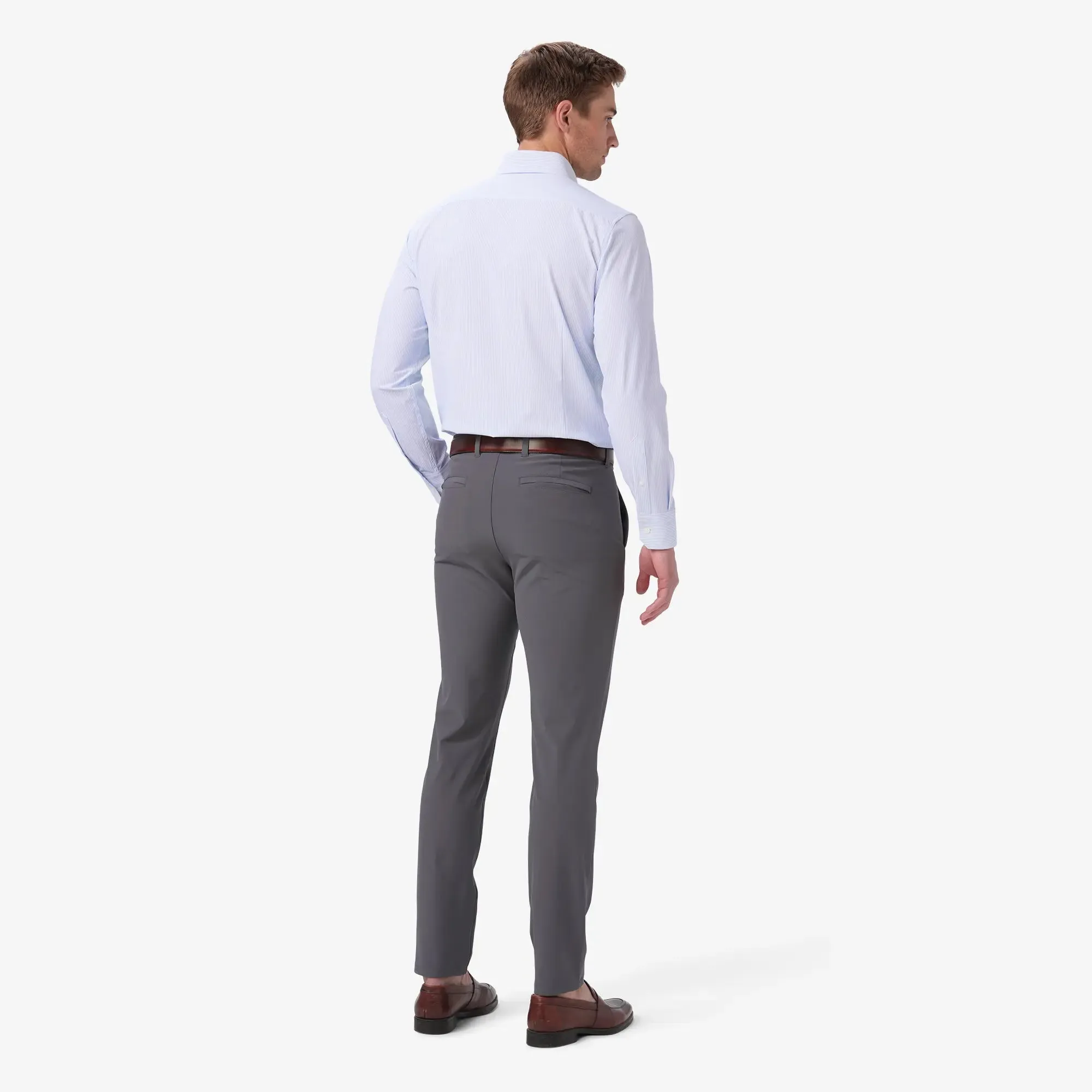 Leeward Dress Shirt - Blue Banker Stripe