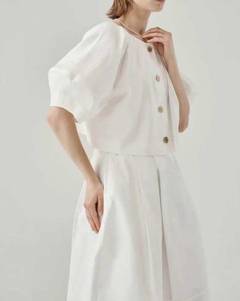 LEIF TOP STRIPE WHITE