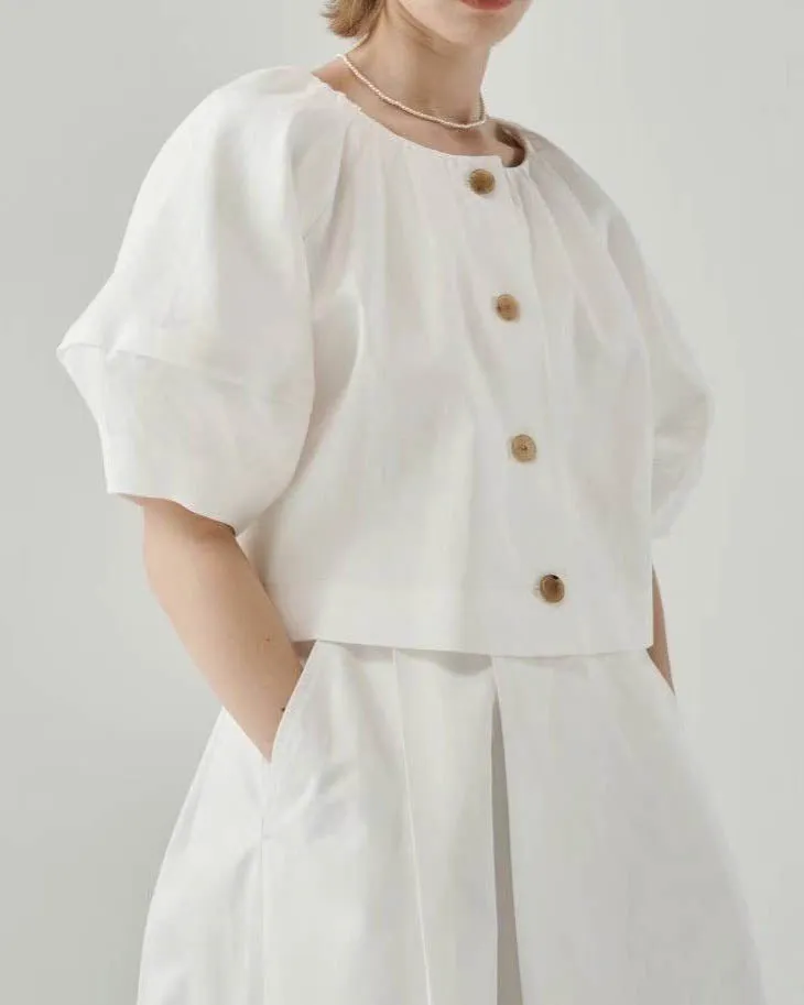 LEIF TOP STRIPE WHITE