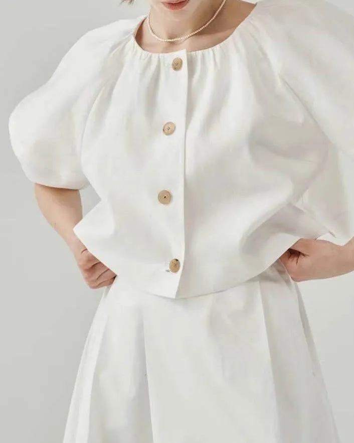 LEIF TOP STRIPE WHITE