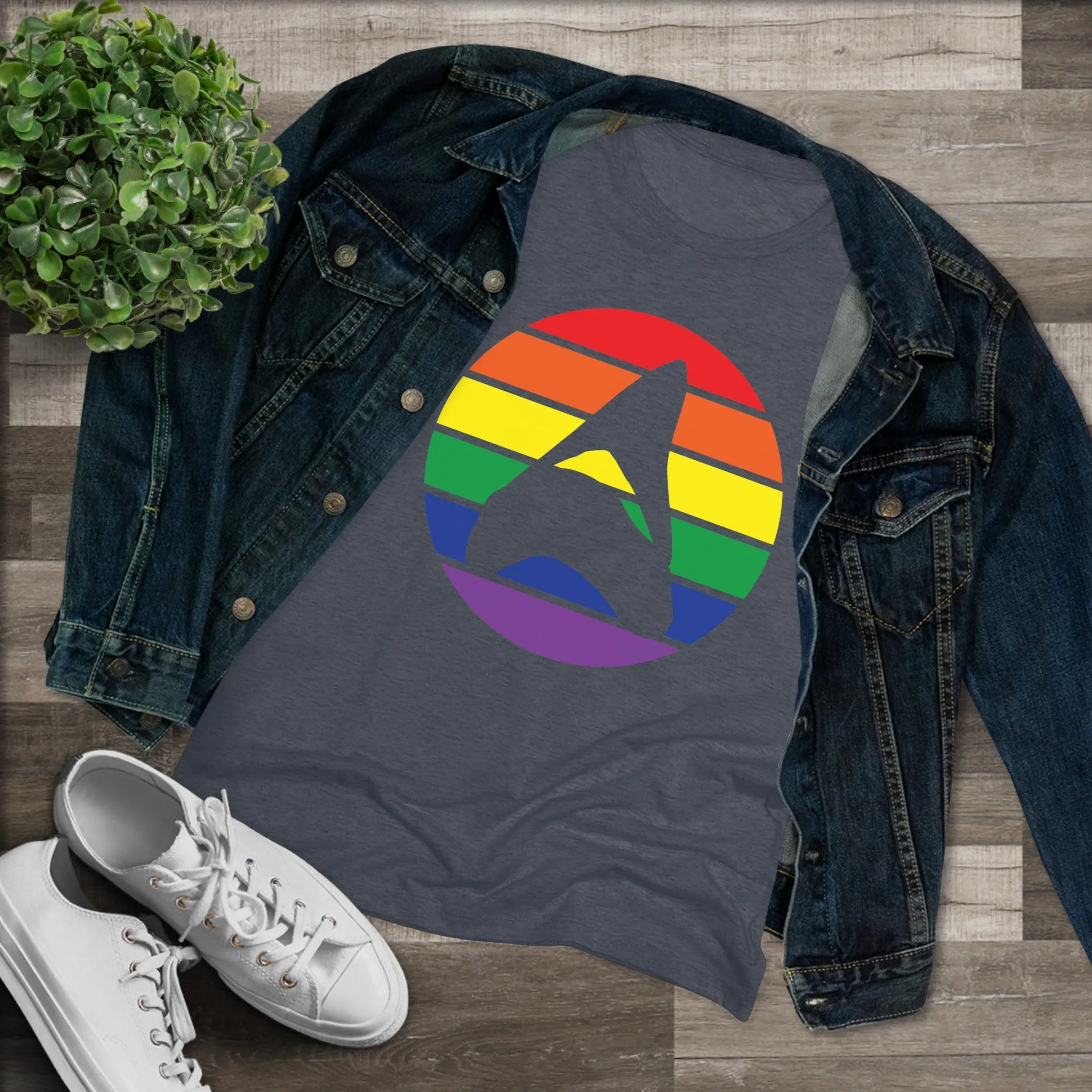 LGBTQ Megalodon - Women's Slim Fit - Tri-Blend