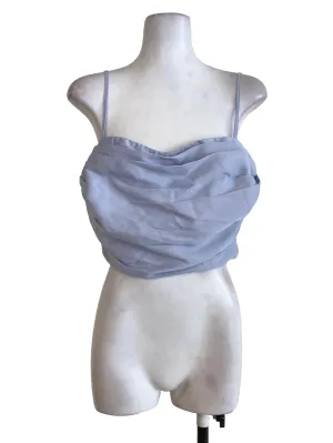 Light Purple Pleated Top