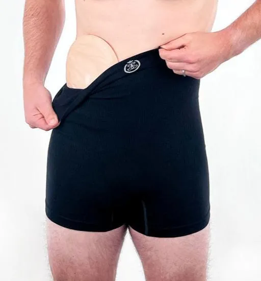 Light Support High Waist Ostomy Boxers -Soft Bamboo