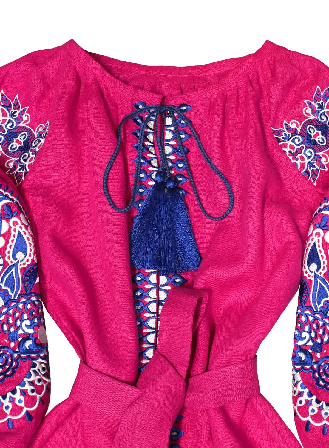 Long embroidered Boho style kaftan