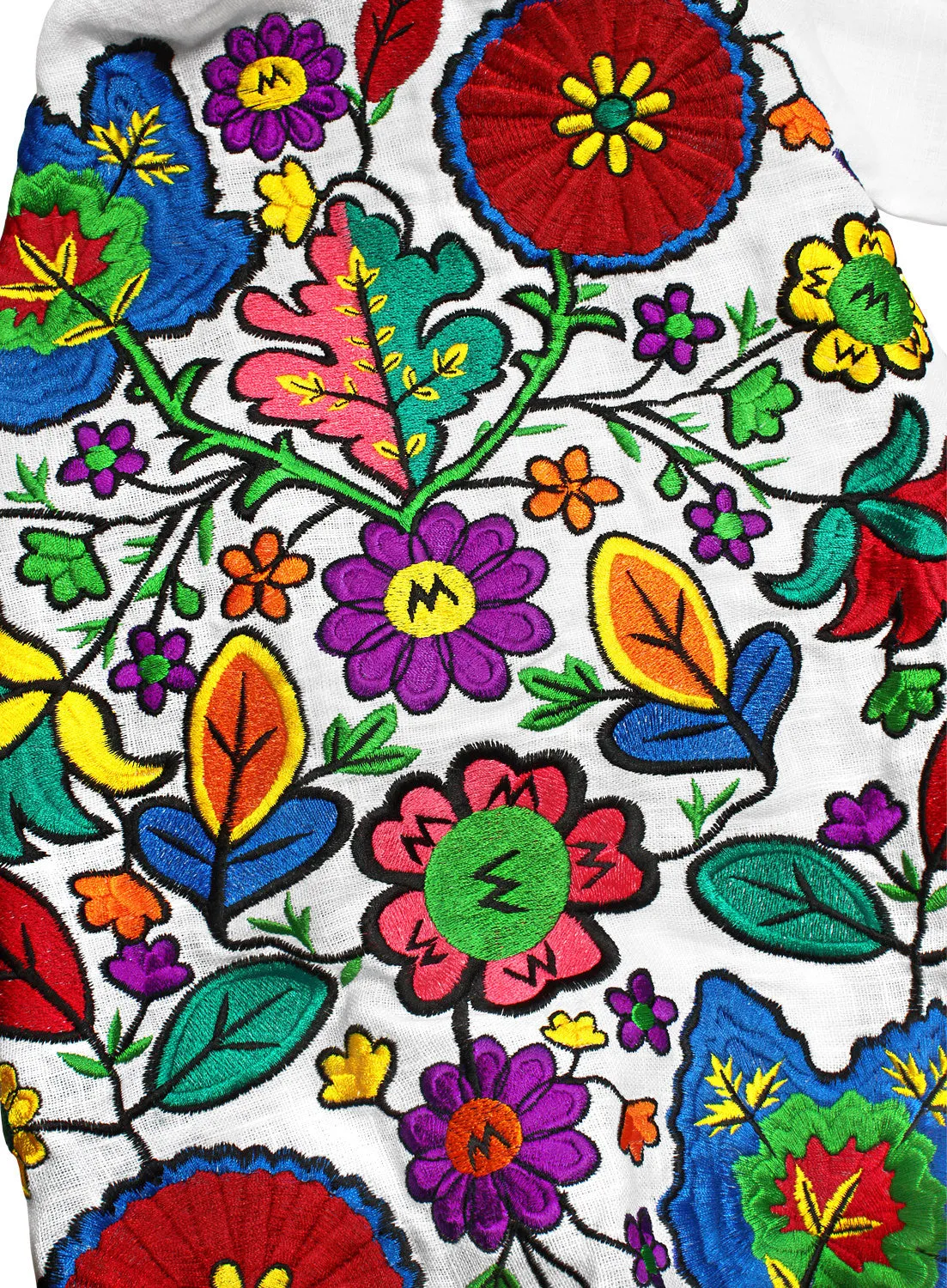 Long embroidered Boho style kaftan