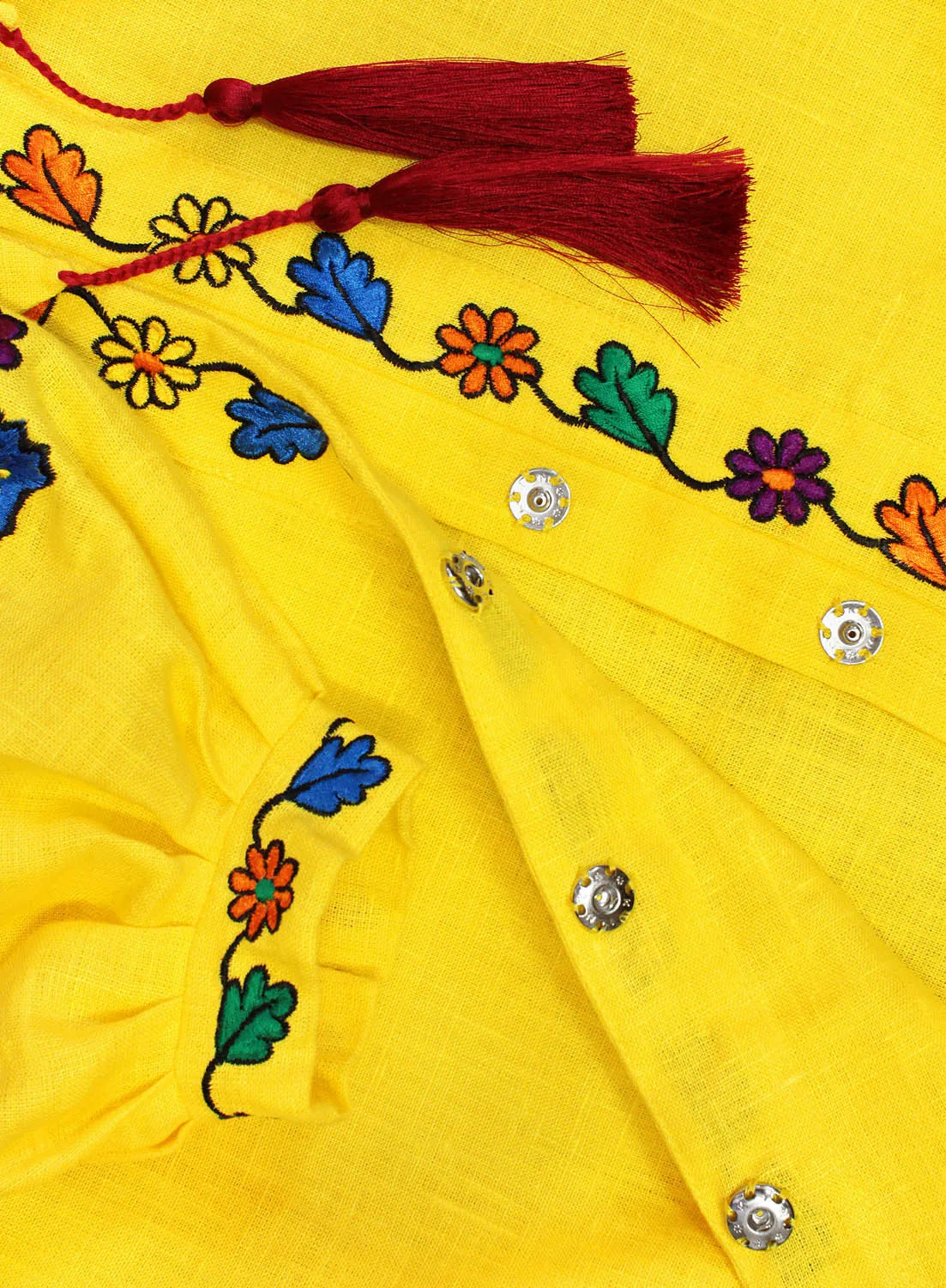 Long embroidered Boho style kaftan