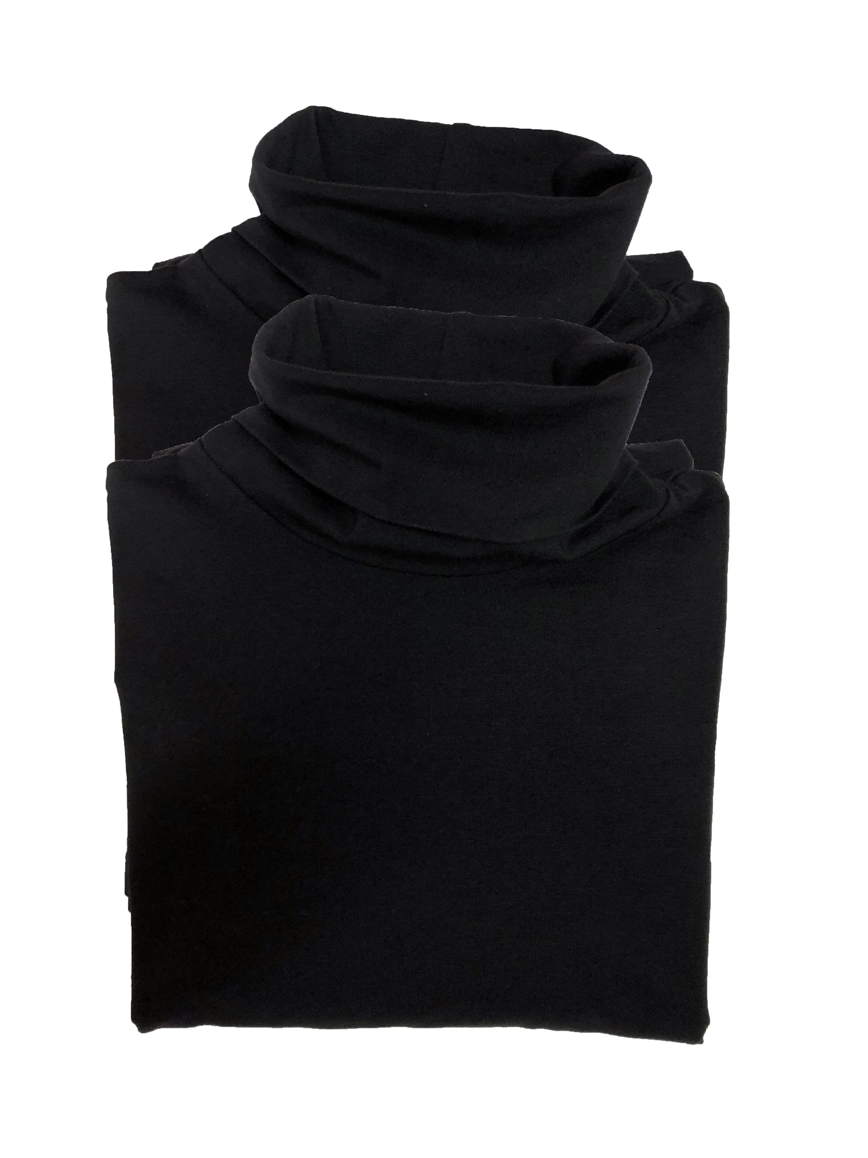 Long Sleeve Cotton Modal Turtleneck 2-Pack