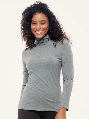 Long Sleeve Cotton Modal Turtleneck