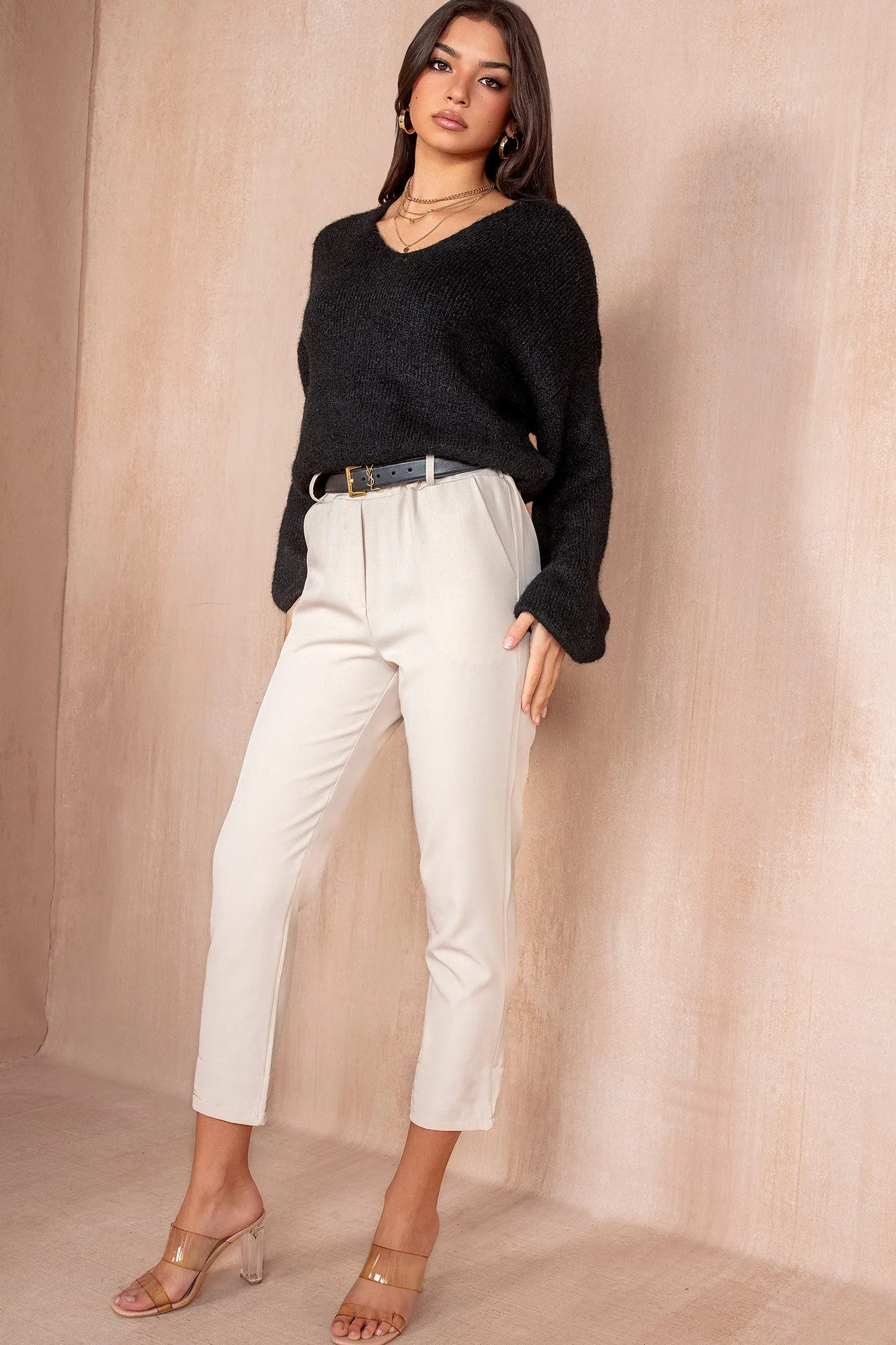 Lucille Black Soft Knit Jumper