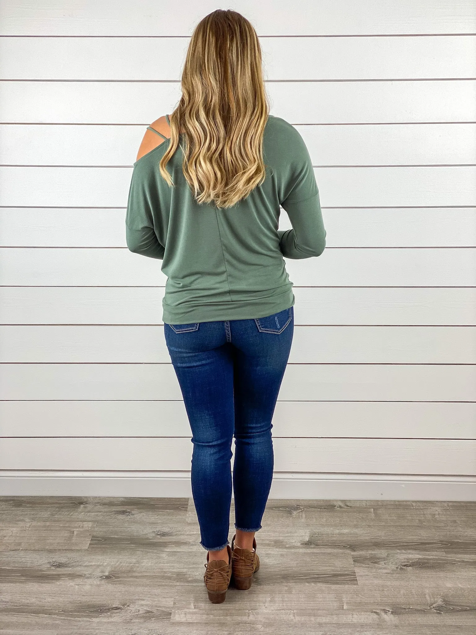 Make a Move Long Sleeve Top - Olive