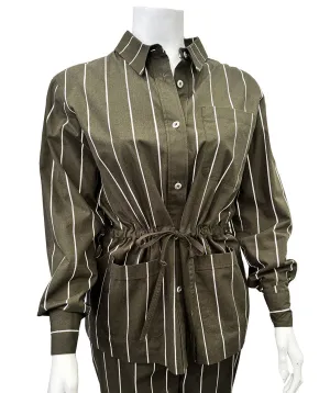 Marimekko Striped Button Down Blouse - Size 40