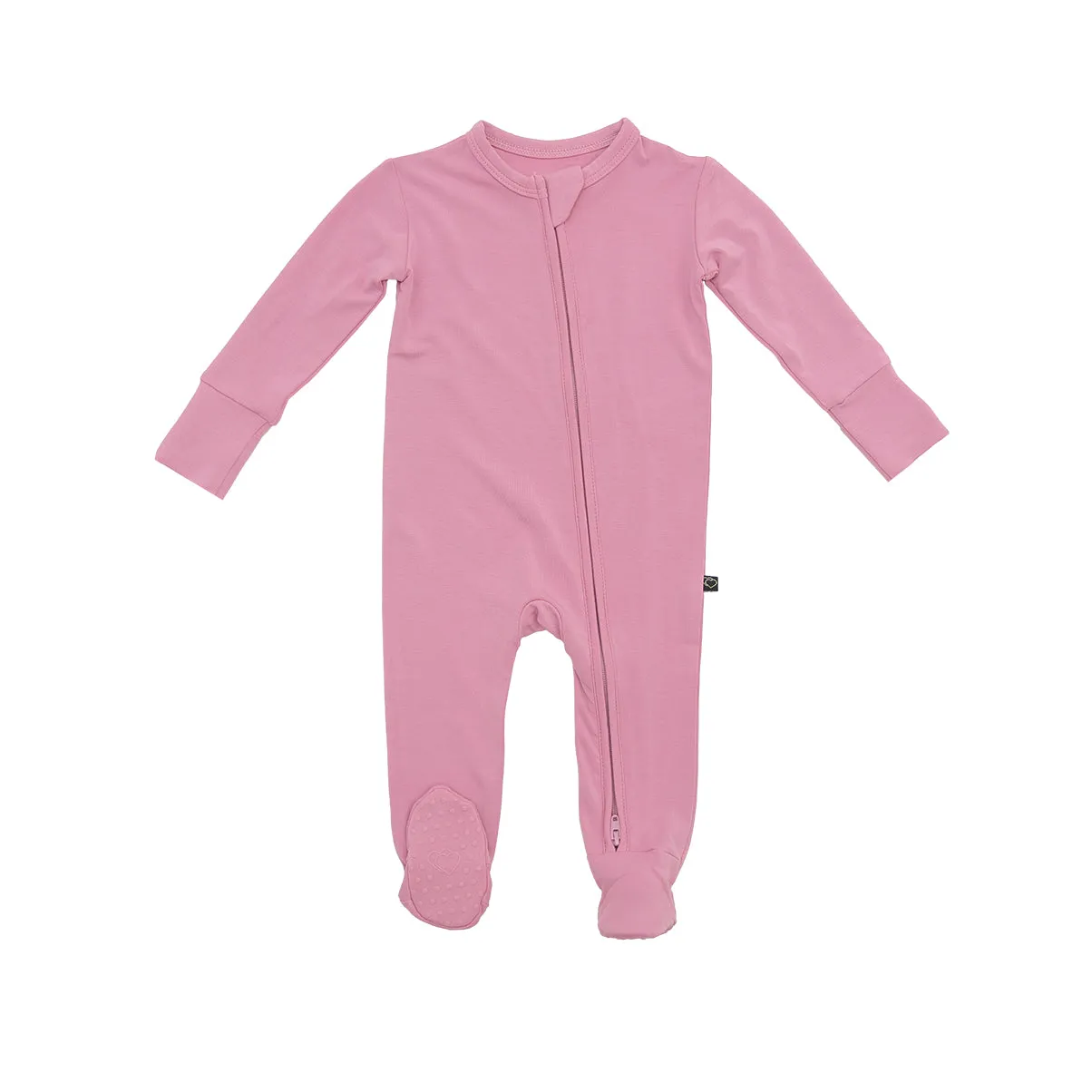 Mauve Zipper Footie