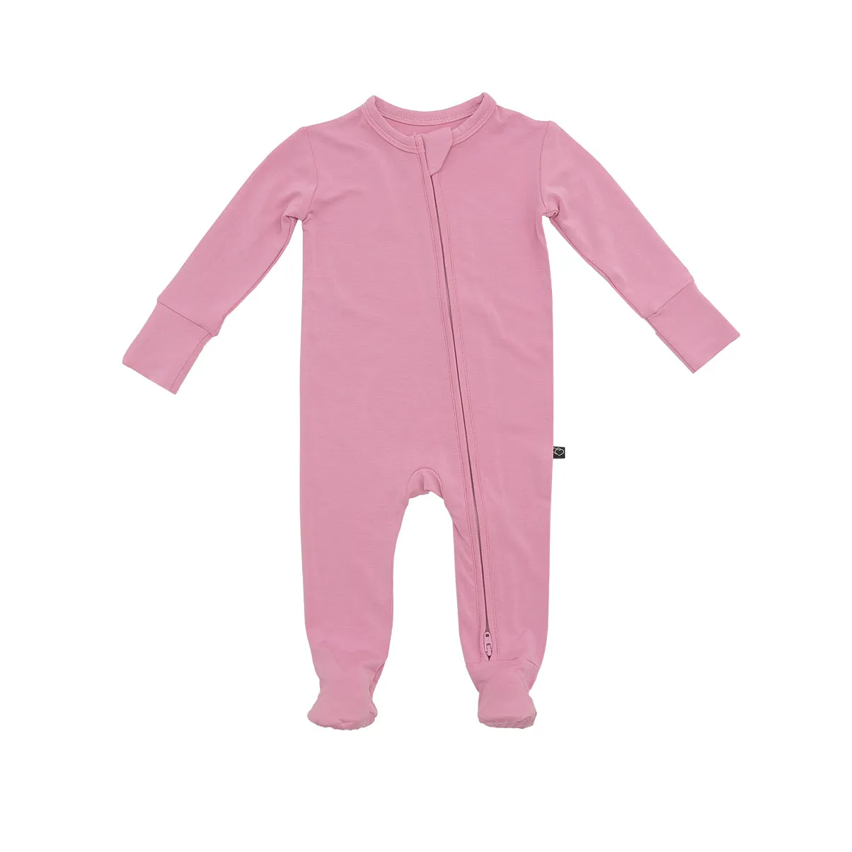 Mauve Zipper Footie