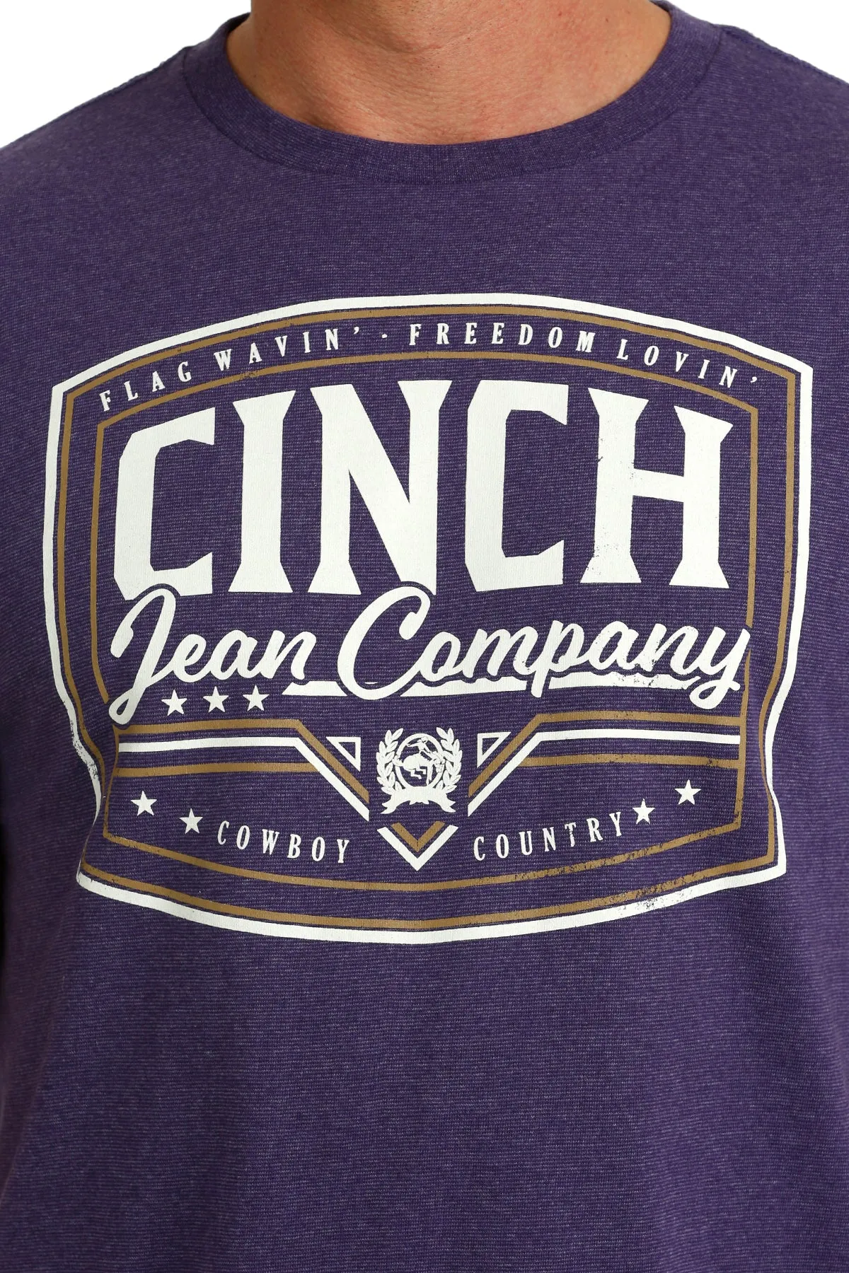 MENS CINCH PURPLE TEE