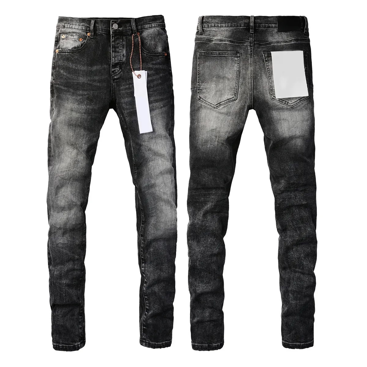 Mens Purple Jeans designer stacked long Pants ksubi Ripped High Street Brand Patch Hole Denim Straight Fashion Streetwear silmJ6IQ