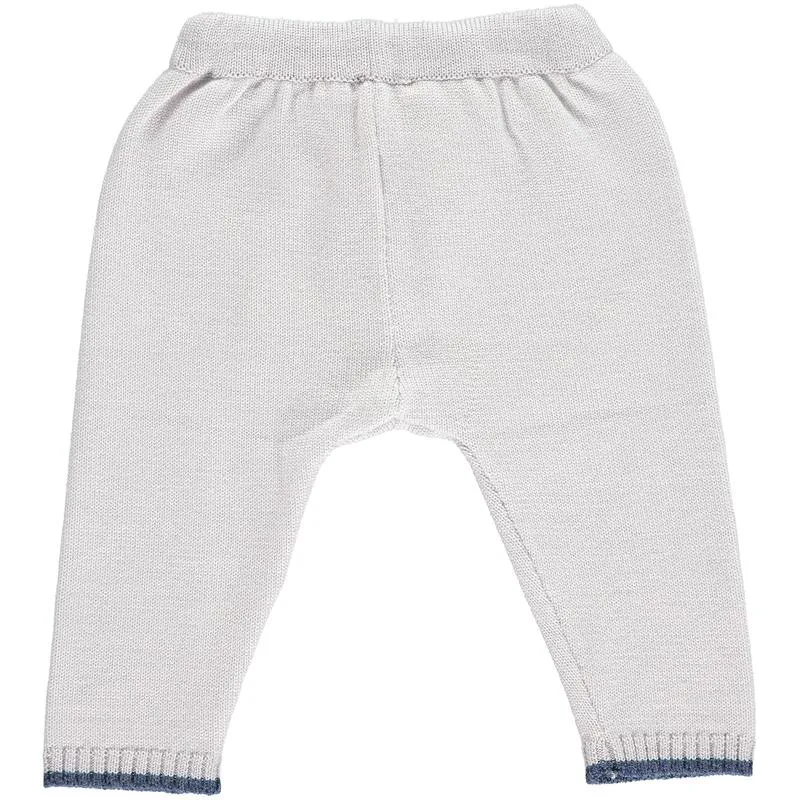 Merino Pearl Grey & Denim Leggings