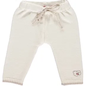 Merino White & Oatmeal Leggings