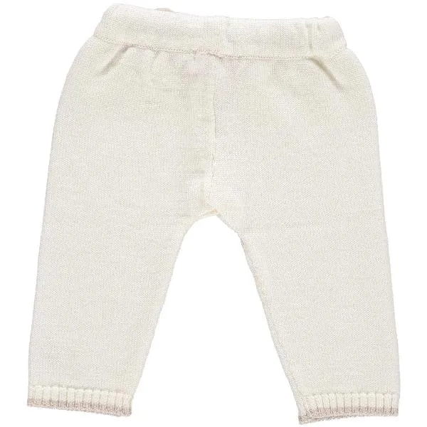 Merino White & Oatmeal Leggings
