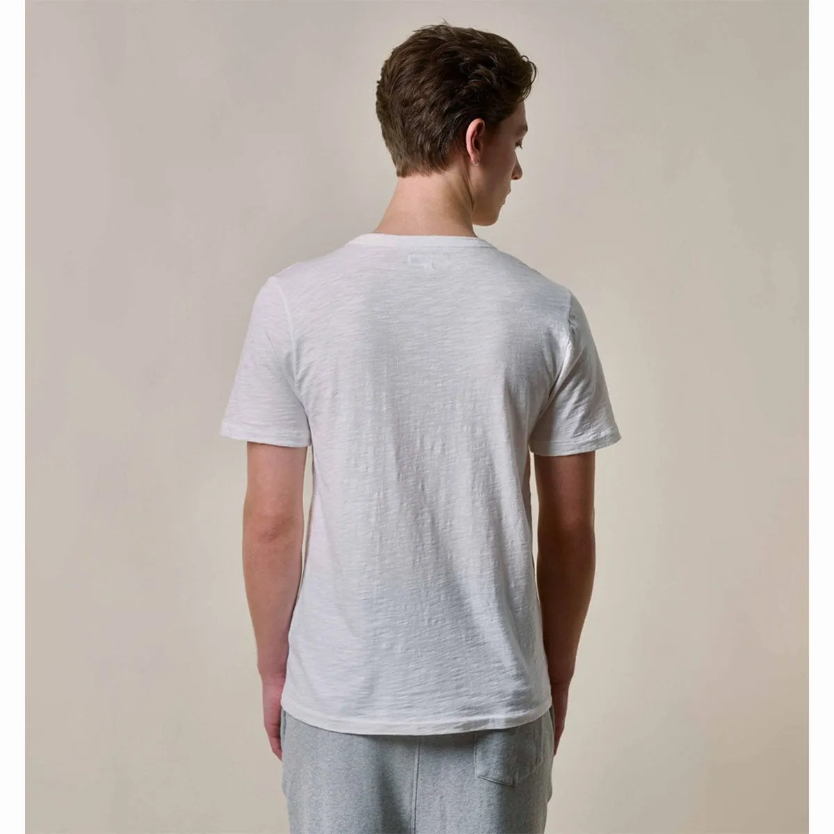 Merz b. Schwanen SCT04 Unisex Pima Cotton T-Shirt White