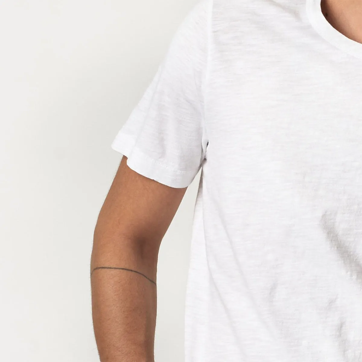 Merz b. Schwanen SCT04 Unisex Pima Cotton T-Shirt White