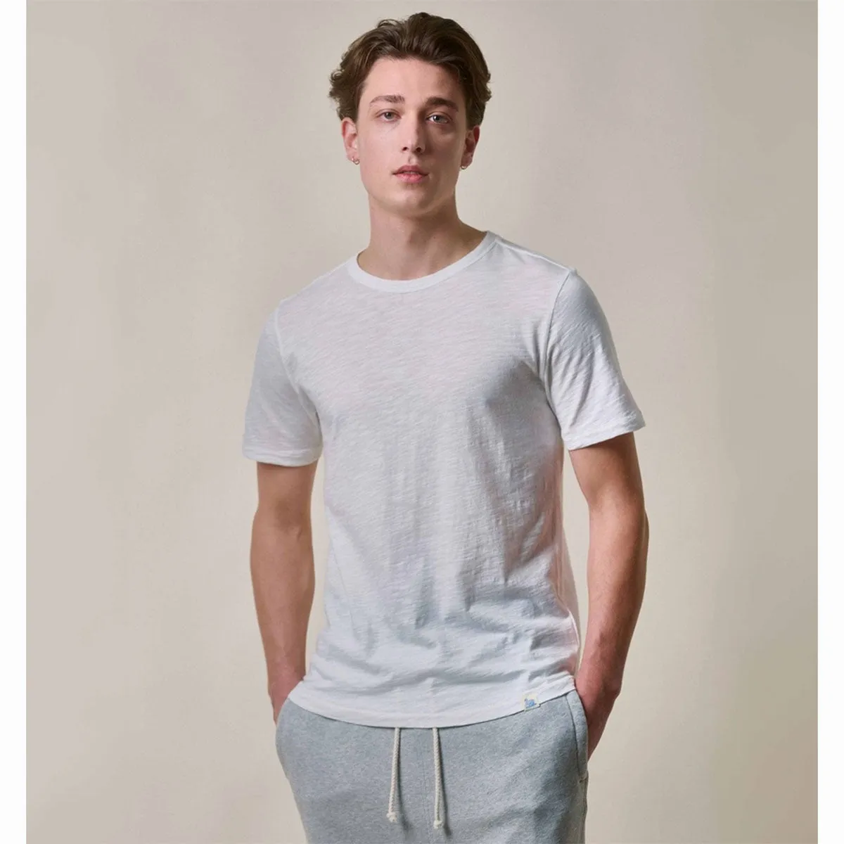Merz b. Schwanen SCT04 Unisex Pima Cotton T-Shirt White