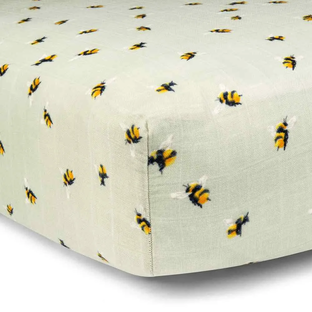 Milkbarn - Bamboo Crib Sheet - Bumblebee