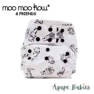 Moo Moo Kow Bamboo Cloth Diaper One Size Snap - Moo Family
