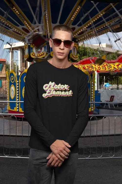 Motor Element Retro Cursive | Long Sleeve