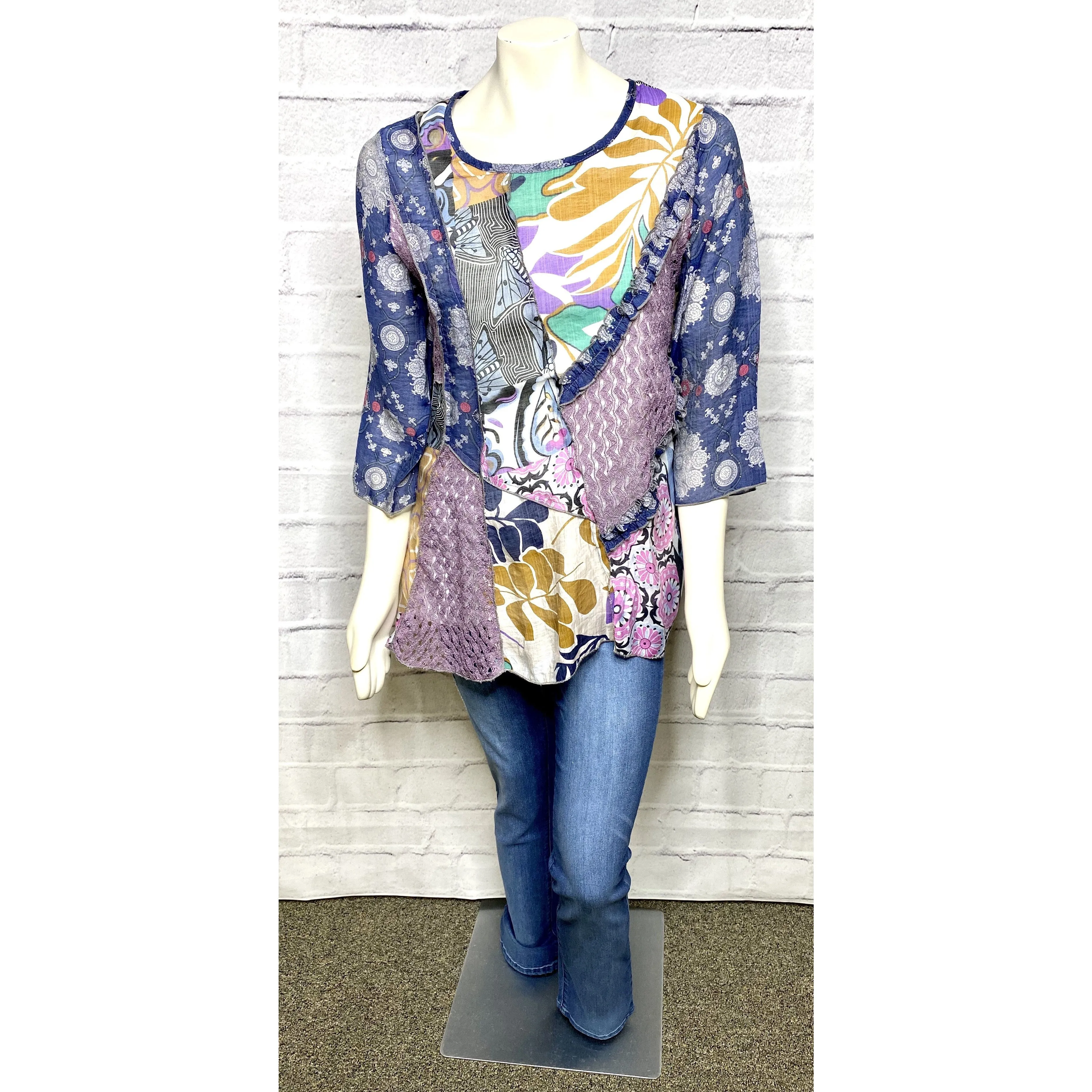Multi Patterned Tunic