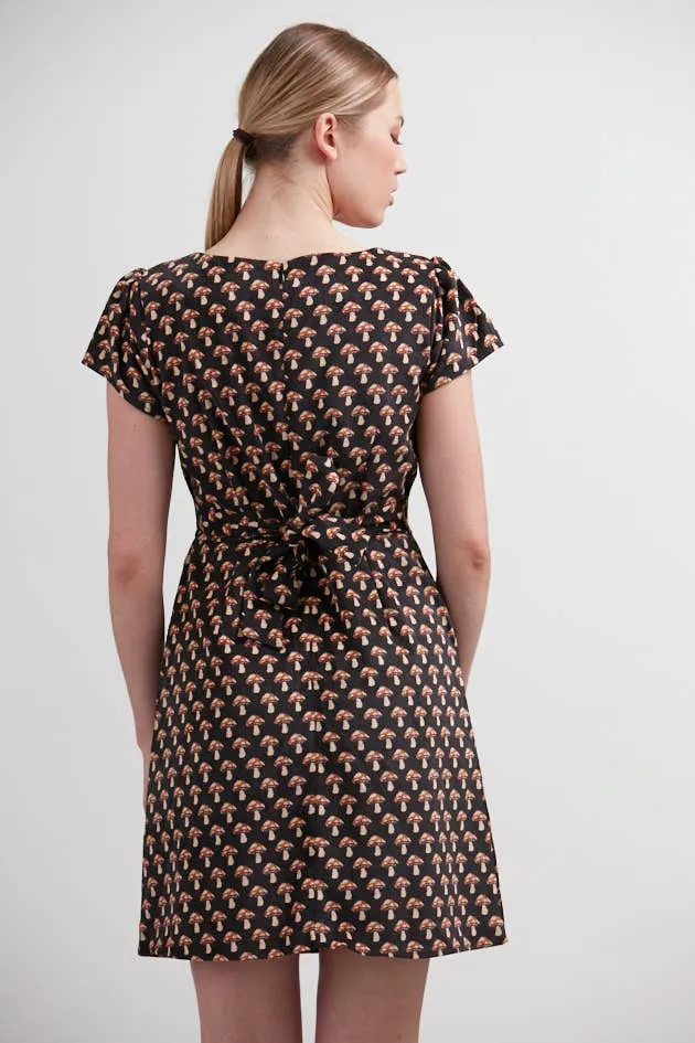 Mushroom Corduroy Dress