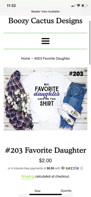My Favorite Daughter Gave Me This Shirt Graphic Tshirt