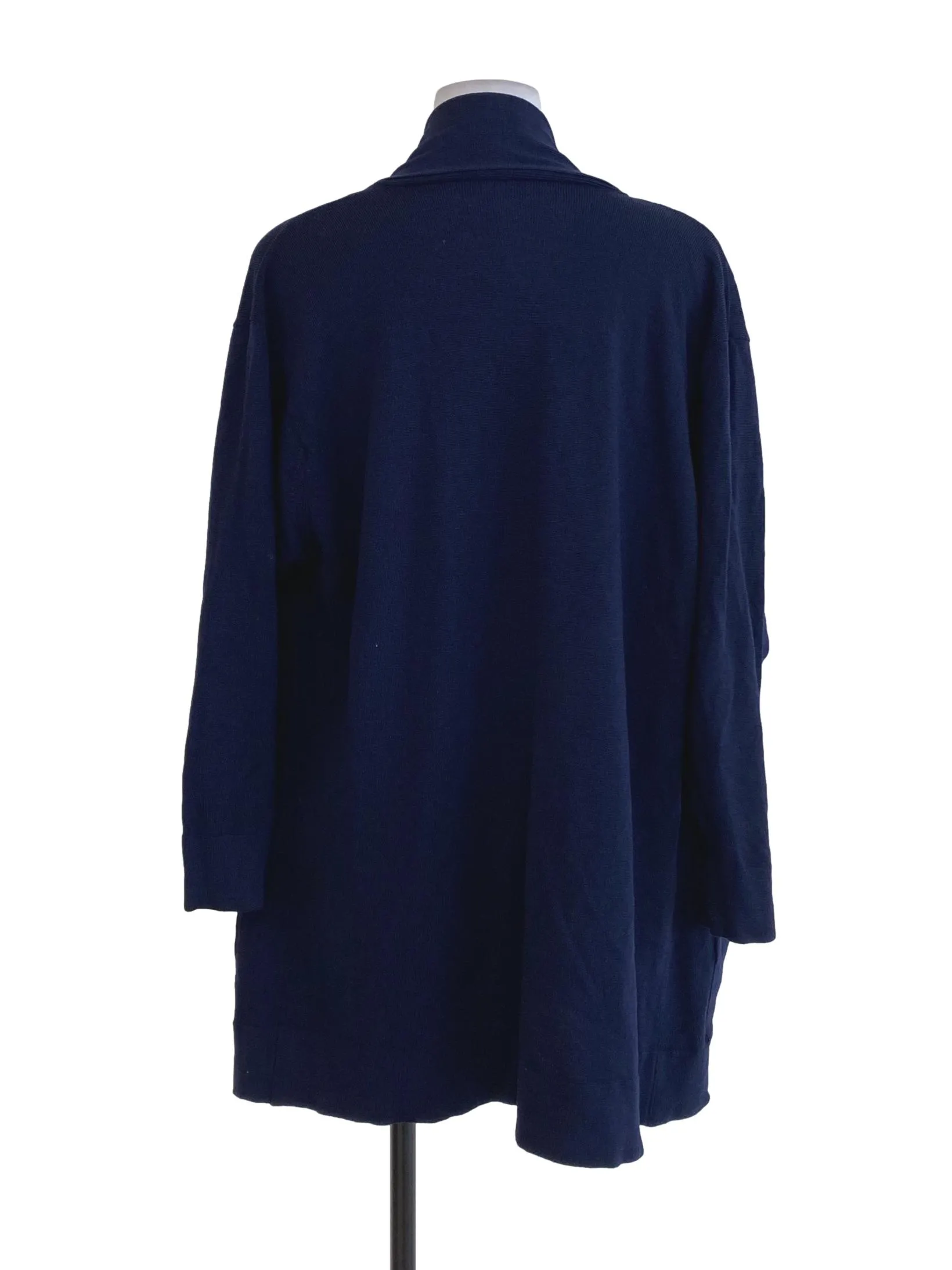 Navy Blue Knitted Cardigan