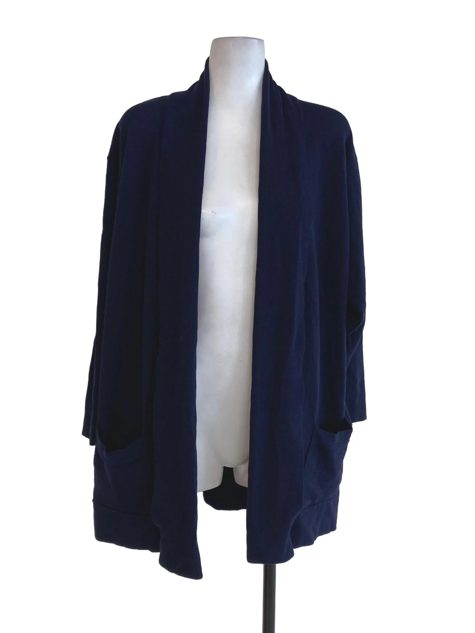 Navy Blue Knitted Cardigan