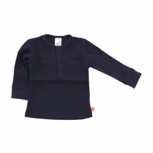 Navy Ribbed T-shirt