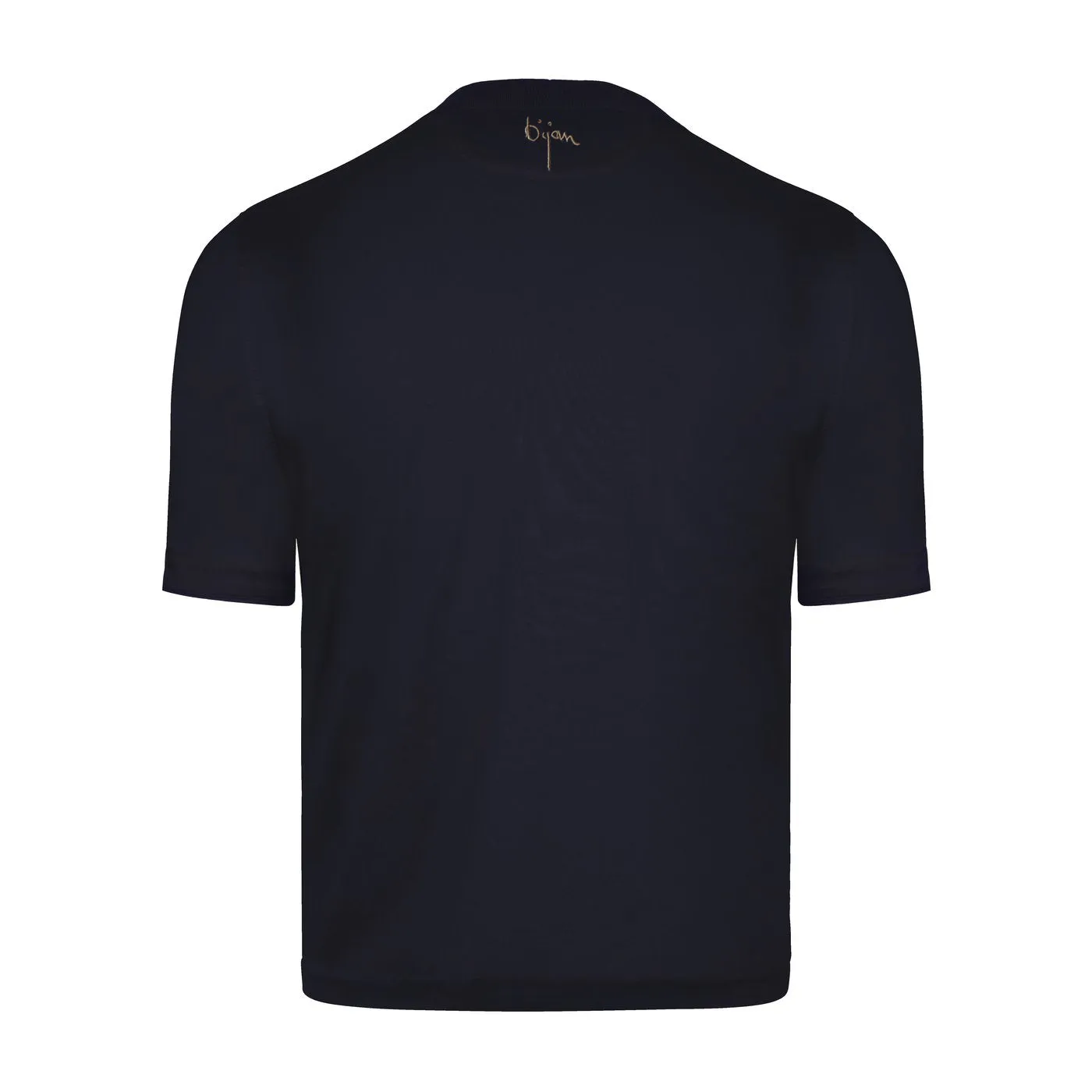 Navy with Metallic Gold Crest Short Sleeve T-Shirt