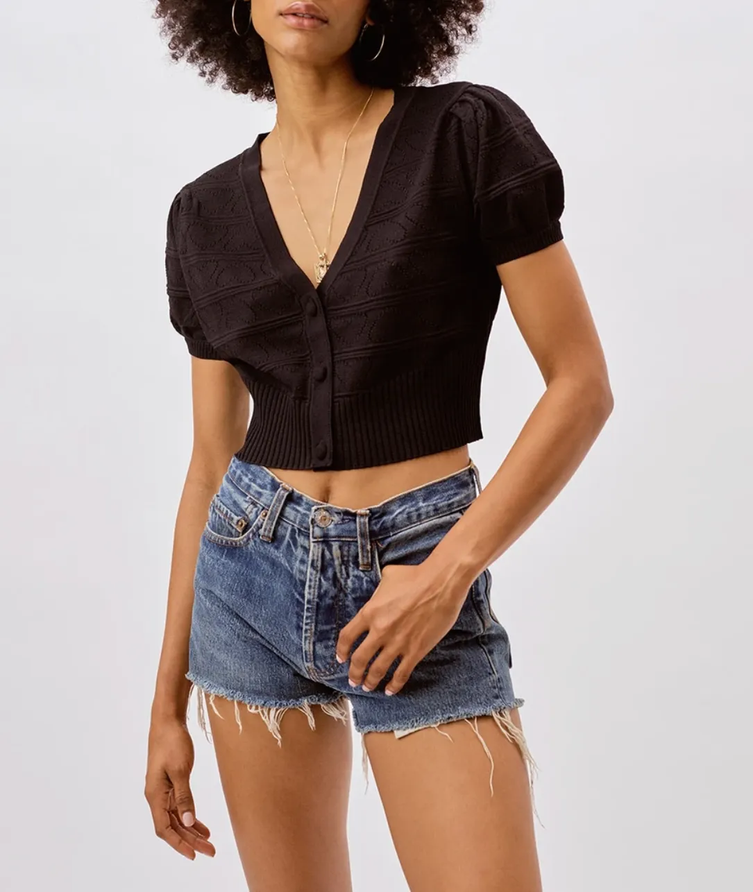 NEVE CROP CARDIGAN