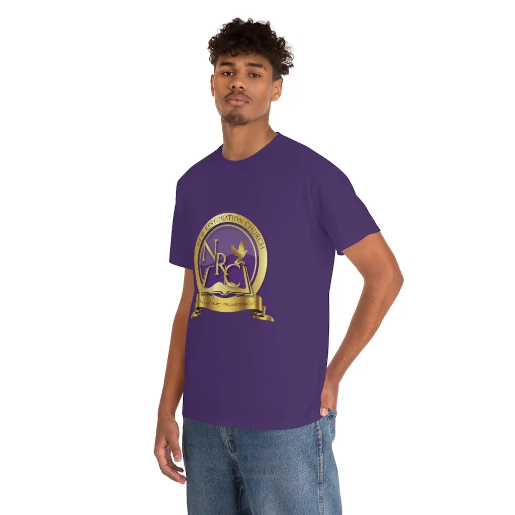 New Restoration Purple/Gold Unisex Heavy Cotton Tee